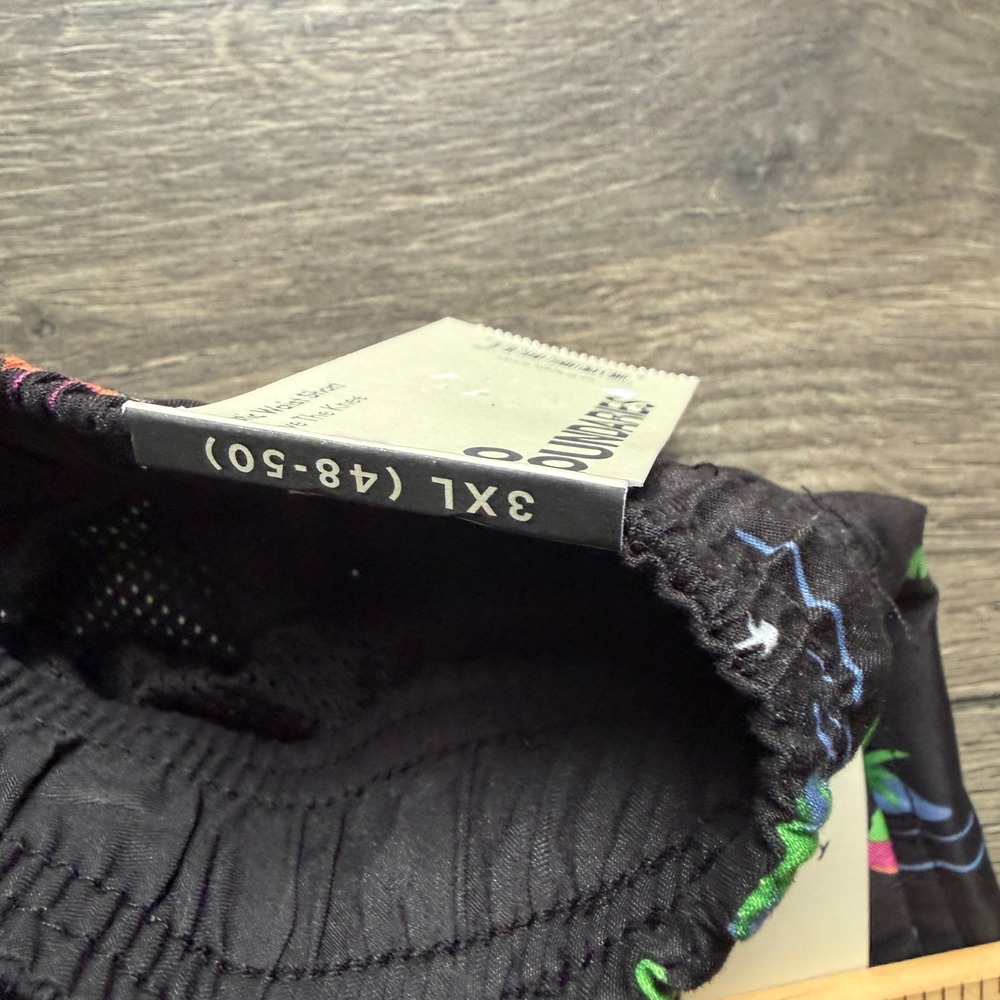 No Boundaries Mens 3XL Alien Skateboard Swim Trunks Black 6" Inseam UPF 50+ NWT - Picture 7 of 8